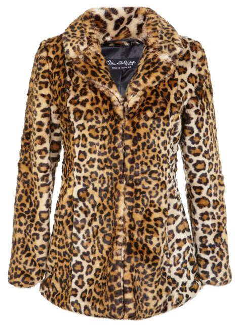 leopard fur coat women